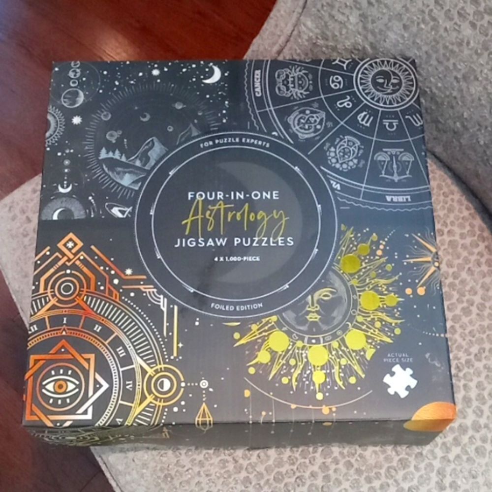 Professor Puzzle Four in One Astrology puzzles plus poster foiled edition.